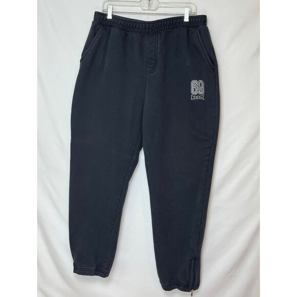 Coogi Australia Men's XL Black Embroidered Sweatpants Joggers Hip Hop Streetwear - Picture 1 of 8